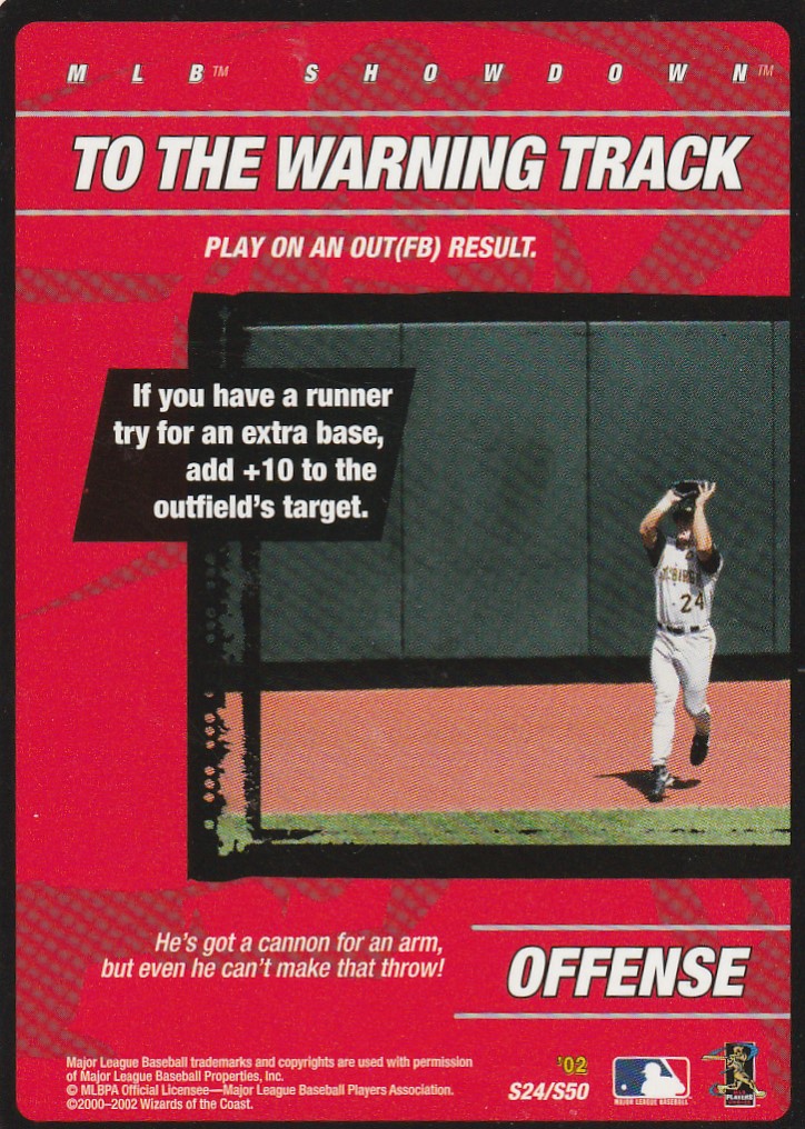 To the Warning Track